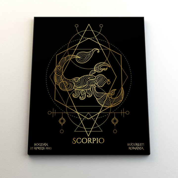 Tablou Zodiac Personalizat Luxury - Scorpion - TabloPrint