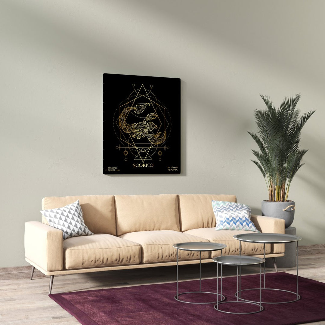 Tablou Zodiac Personalizat Luxury - Scorpion - TabloPrint
