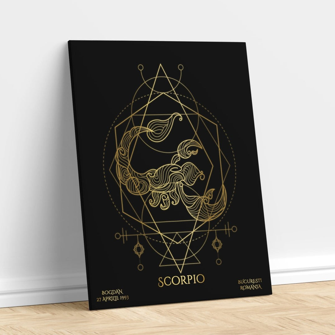 Tablou Zodiac Personalizat Luxury - Scorpion - TabloPrint