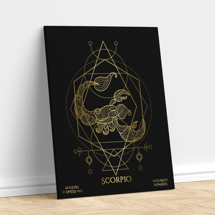 Tablou Zodiac Personalizat Luxury - Scorpion - TabloPrint