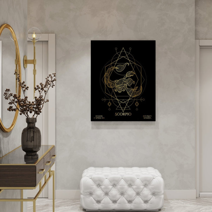 Tablou Zodiac Personalizat Luxury - Scorpion - TabloPrint