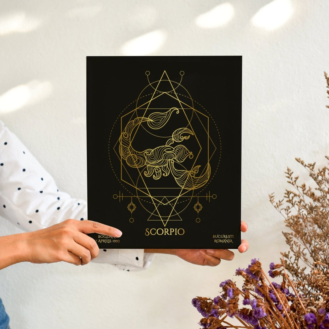 Tablou Zodiac Personalizat Luxury - Scorpion - TabloPrint