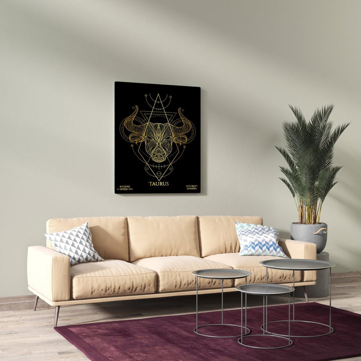Tablou Zodiac Personalizat Luxury - Taur - TabloPrint