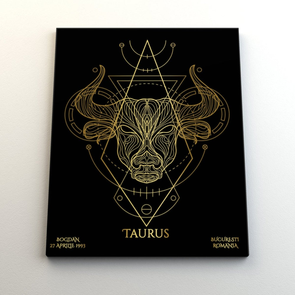 Tablou Zodiac Personalizat Luxury - Taur - TabloPrint